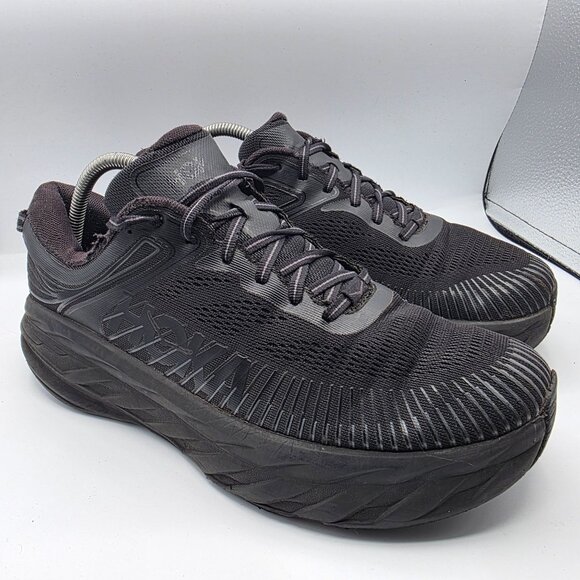 Hoka One One Bondi Mens Size 2E Wide Triple Black Athletic - Main Image